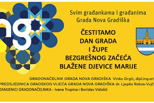 Vodstvo grada svim građanima čestita DAN GRADA i Župe BZBDM