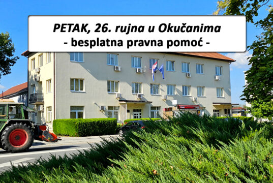 IPC – U petak 26. rujna besplatna pravna pomoć za građane Općine Okučani od 9 do 13 sati