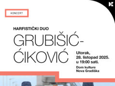 VEČERAS: Besplatni koncert harfističkog dua GRUBIŠIĆ – ĆIKOVIĆ u Domu kulture