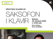 SUTRA: Koncert “Hrvatska glazba za saksofon i klavir” uz besplatan ulaz u Domu kulture