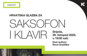 SUTRA: Koncert “Hrvatska glazba za saksofon i klavir” uz besplatan ulaz u Domu kulture
