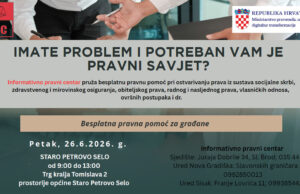 IPC – U petak 26. lipnja BESPLATNA PRAVNA POMOĆ za građane Općine Staro Petrovo Selo od 9 do 13 sati