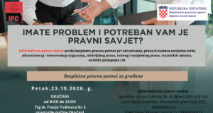 IPC – U petak 23. listopada BESPLATNA PRAVNA POMOĆ za građane Općine Okučani od 9 do 13 sati