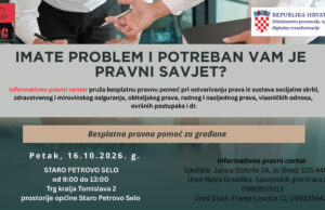 IPC – U petak 16. listopada BESPLATNA PRAVNA POMOĆ za građane Općine Staro Petrovo Selo od 9 do 13 sati