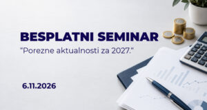 Poziv na besplatni seminar: “Porezne aktualnosti za 2027.” 6. studenoga